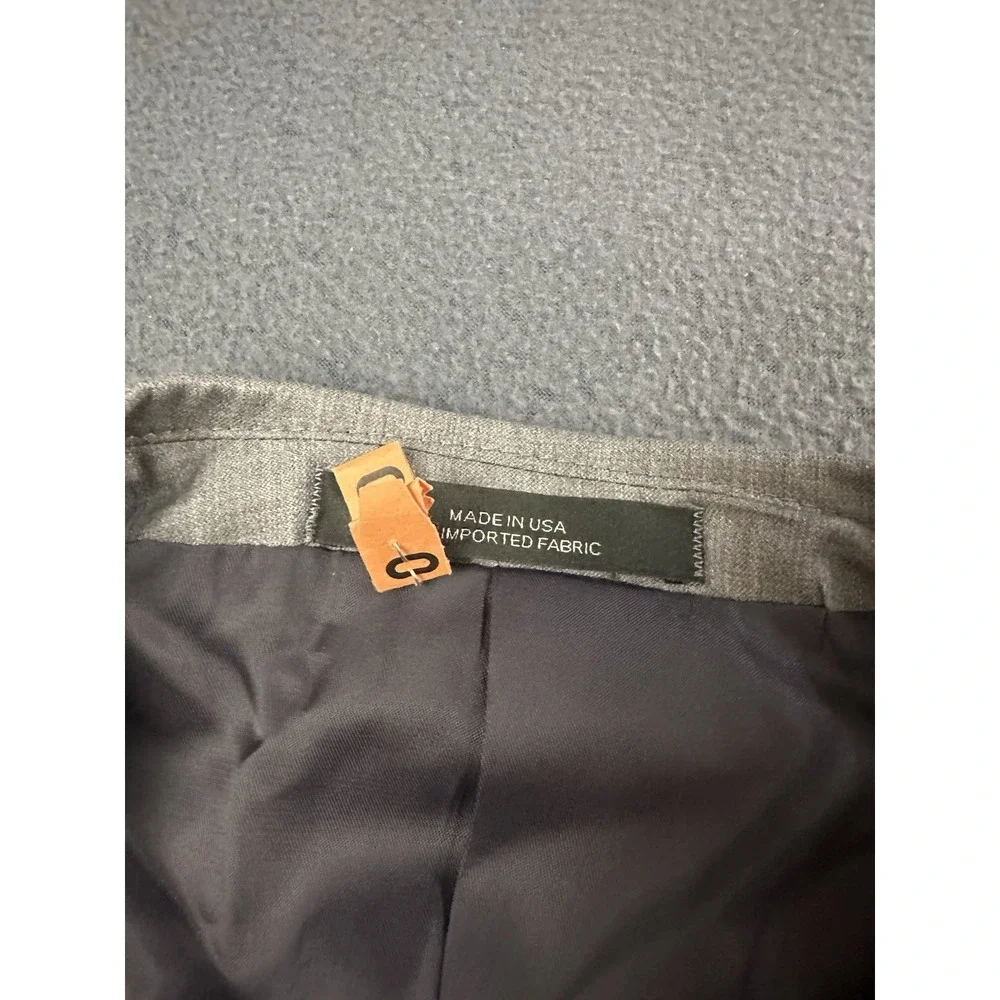 Saks Fifth Avenue Ermenegildo Zegna 40R Gray Wool Blazer Sport Coat Italy